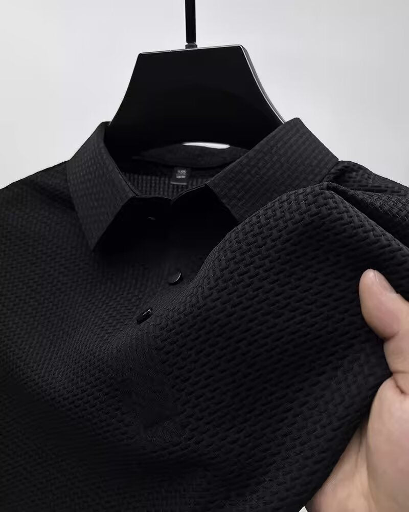 Shorts Lapel T-Shirt Men'S Short-Sleeved Business Casual T-Shirt Men'S Polo Shirt