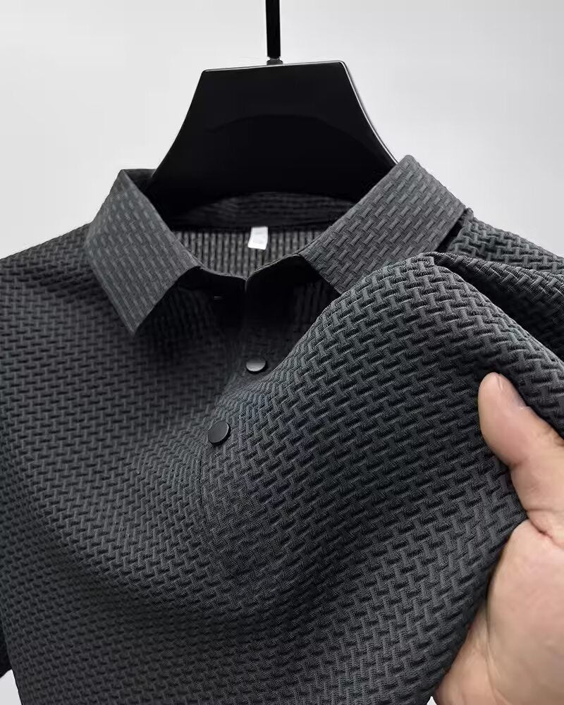 Shorts Lapel T-Shirt Men'S Short-Sleeved Business Casual T-Shirt Men'S Polo Shirt
