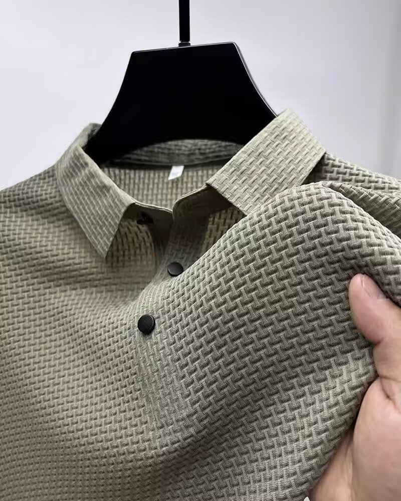 Shorts Lapel T-Shirt Men'S Short-Sleeved Business Casual T-Shirt Men'S Polo Shirt