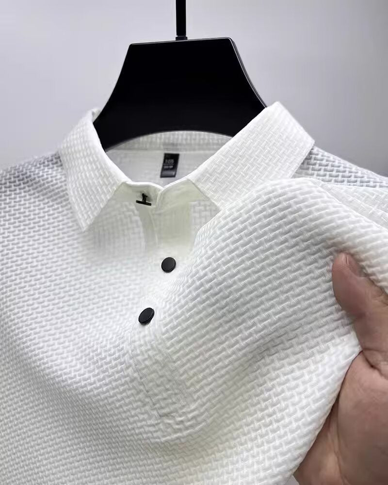 Shorts Lapel T-Shirt Men'S Short-Sleeved Business Casual T-Shirt Men'S Polo Shirt