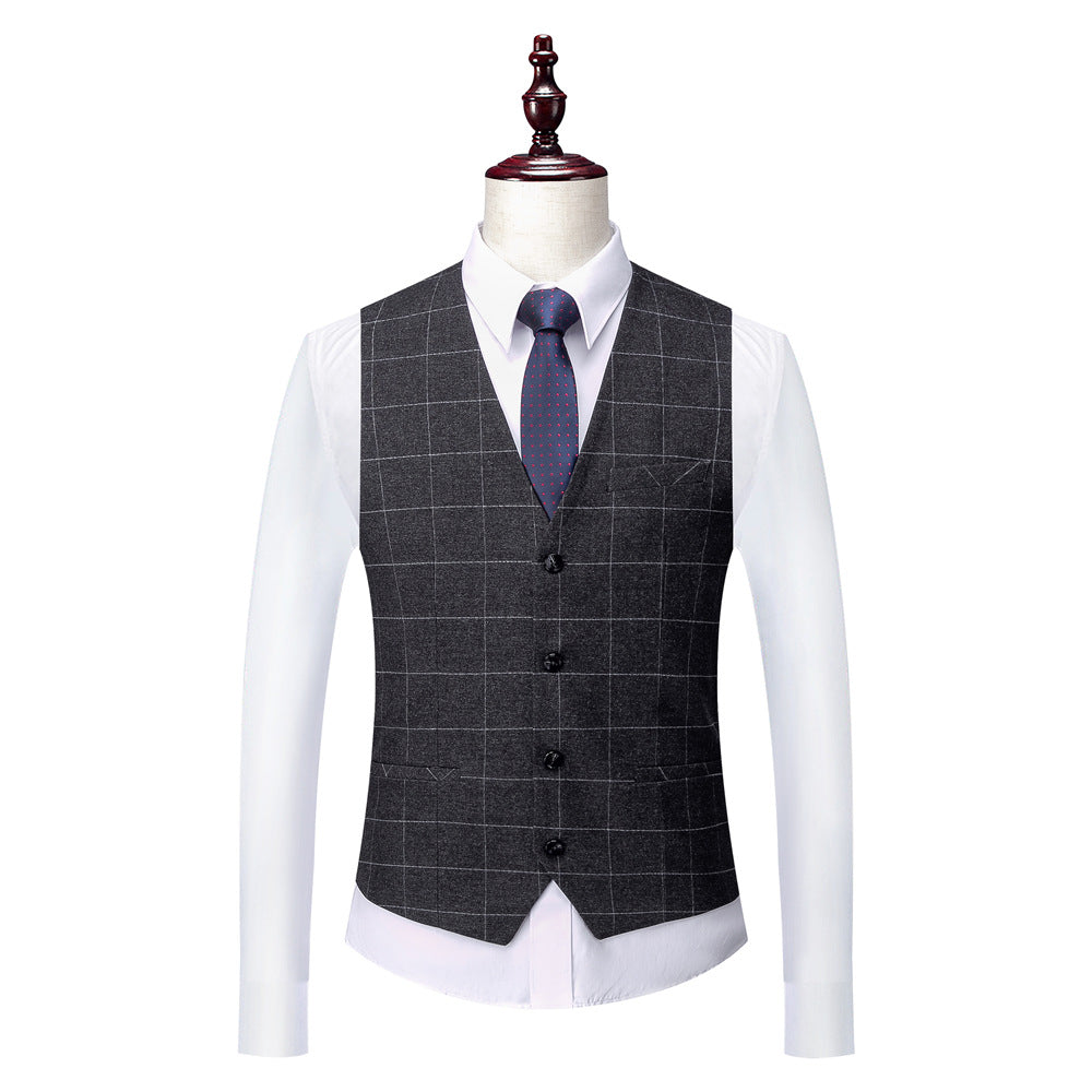 Men'S Business Suits Korean Version Slim Wedding Groom Suit Men
