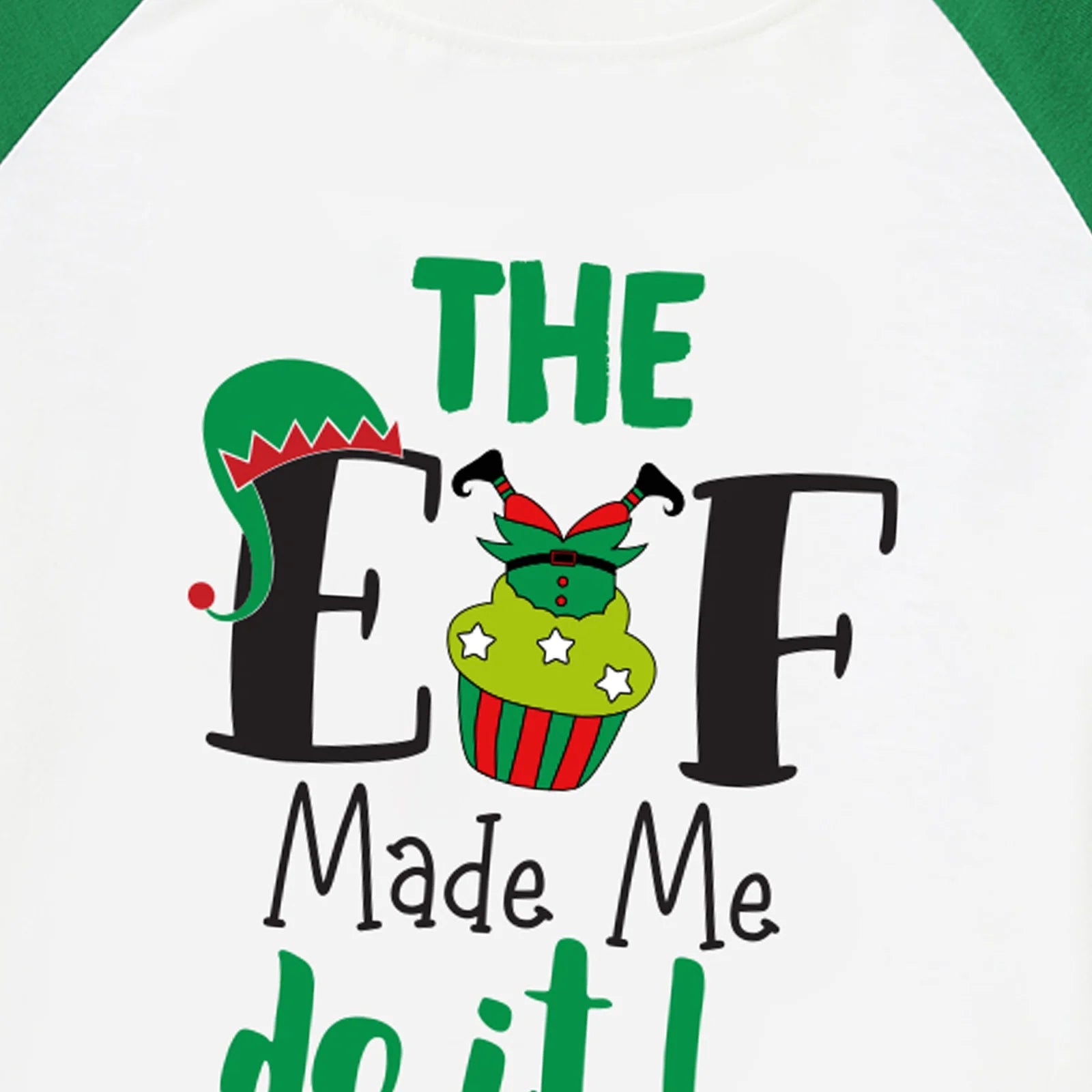 Toddler Kids Christmas Pajamas Family Matching Green Elf Print Holiday Pjs Set for Girls Boys Flame Resistant