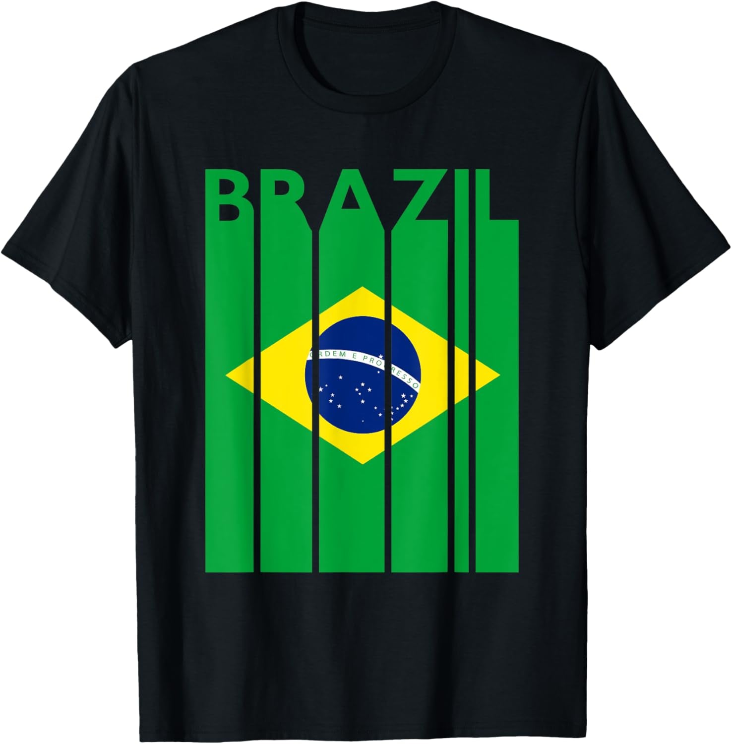 Brazil T-Shirt Vintage Brazil Flag Tee Brazilian Flag Tshirt T-Shirt