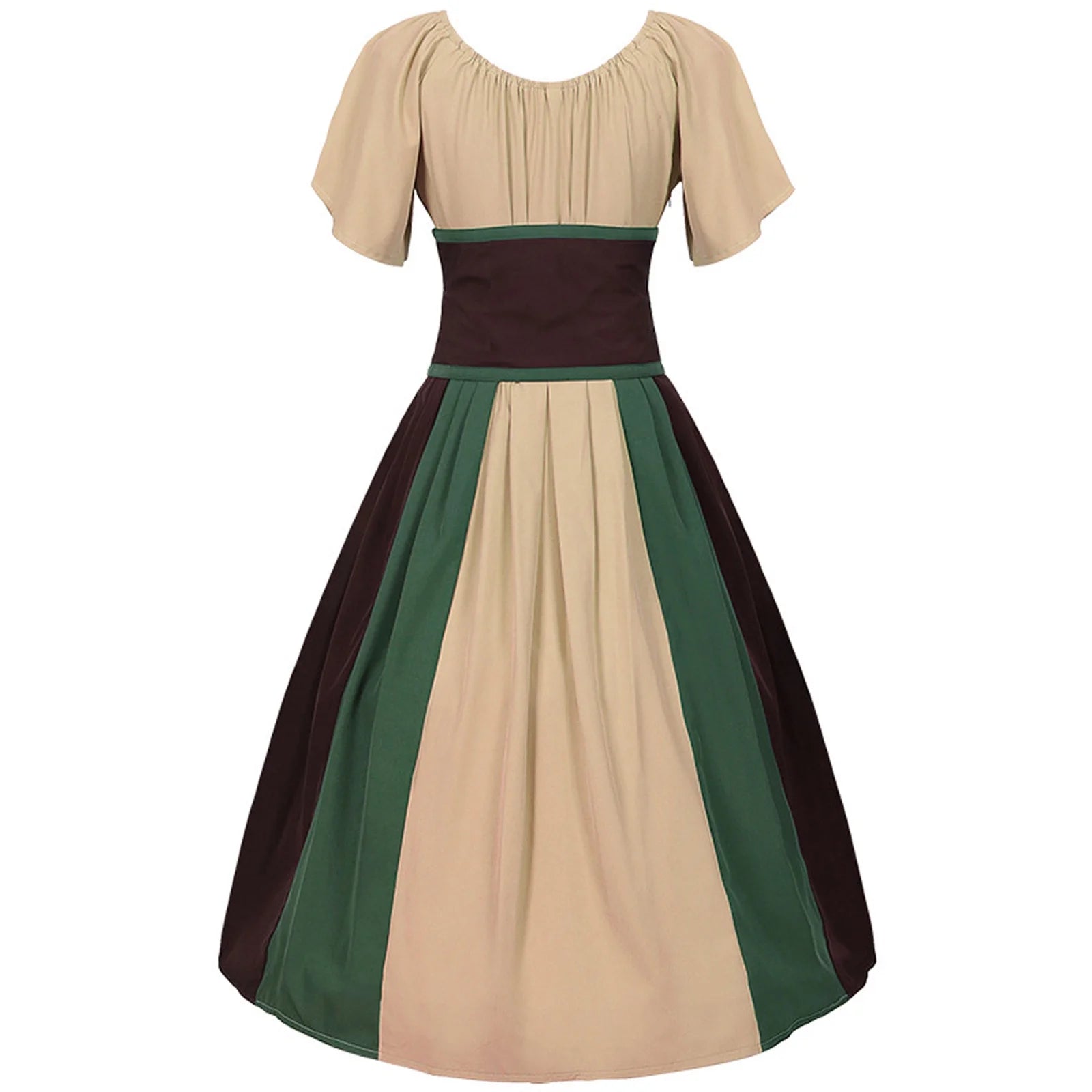 Clearance Women Vintage Corset Dress Solid Color Corset Midi Dress Winter plus Size Dress Fit and Flare Cocktail Dress Lace up Midi Dress Blue Sun Dress
