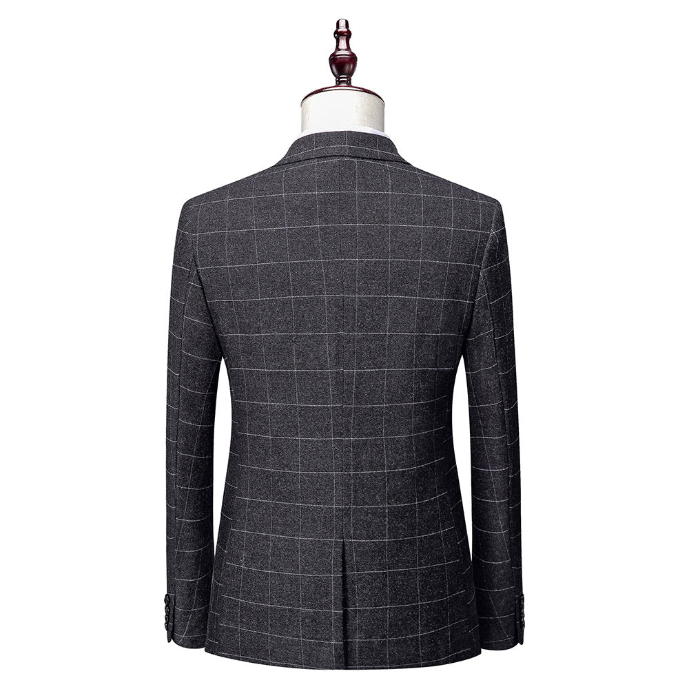 Men'S Business Suits Korean Version Slim Wedding Groom Suit Men
