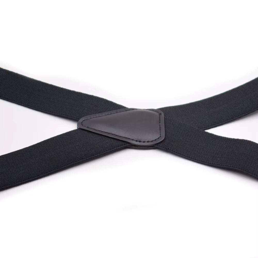 Men'S Suspenders Heavy Duty Big Tall 3.5Cm X-Back 4 Clips Adjustable Elastic Trouser Pants Braces Belt Gifts for Him Dad Husband
