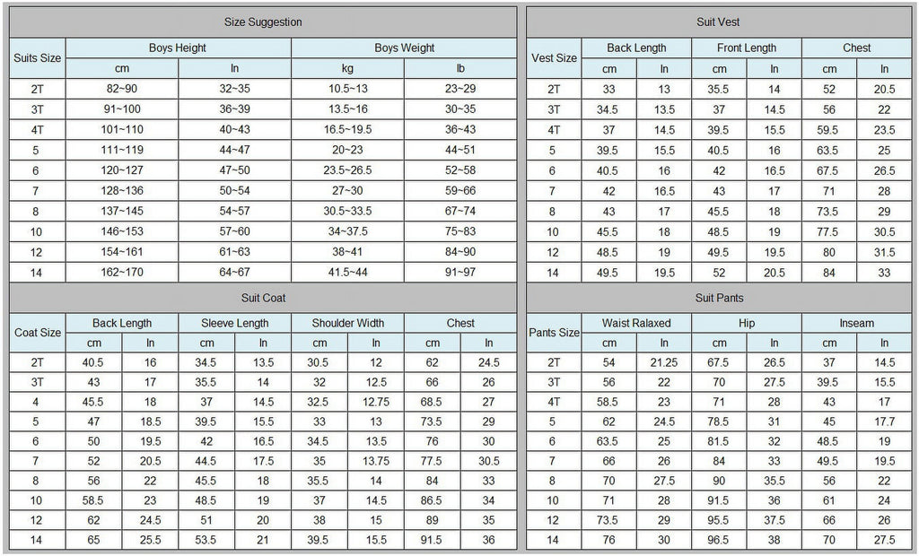 Boy Slim Fit Suit Kids Formal Suits for Boys Vest Pants and Shirt Set 2T